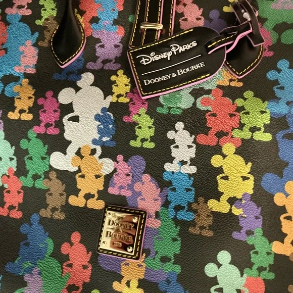 Dooney & Bourke Multicolor Mickey Mouse Tote Bag - Picture 3 of 4